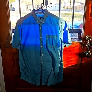 Cactus Man Men's Blue Medium Button Down Shirt